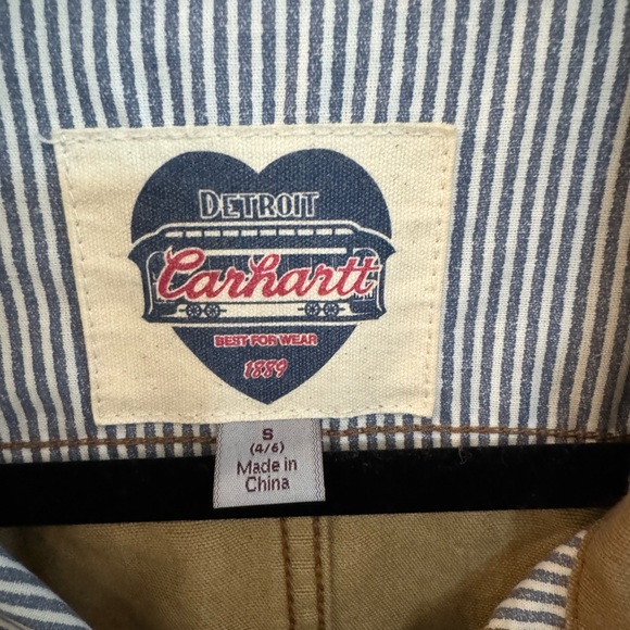 Women’s Carhartt Brown Cotton Jacket - Size Small - Picture 2 of 4